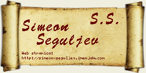 Simeon Šeguljev vizit kartica